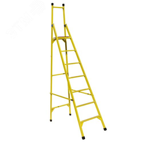 Изображение товара Стремянка диэлектрическая стеклопластиковая с вертикальной опорой (шт)