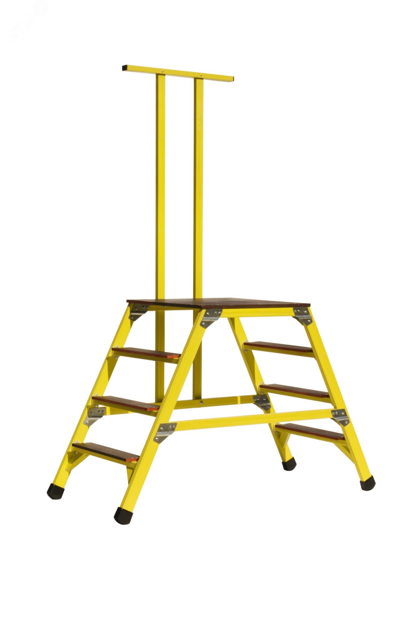 Изображение товара Стремянка-подмость стеклопластиковая с симметричной опорой с поручнем (шт)