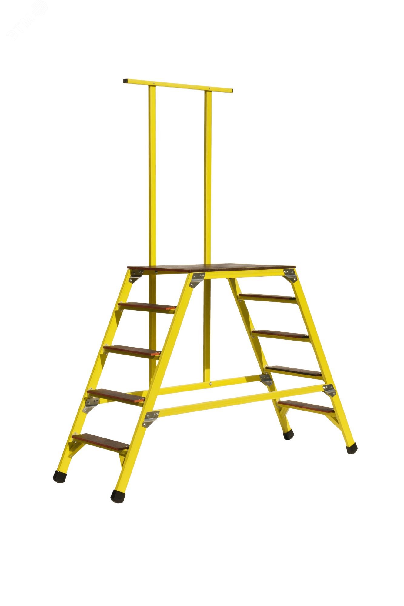 Изображение товара Стремянка-подмость стеклопластиковая с симметричной опорой с поручнем (шт)