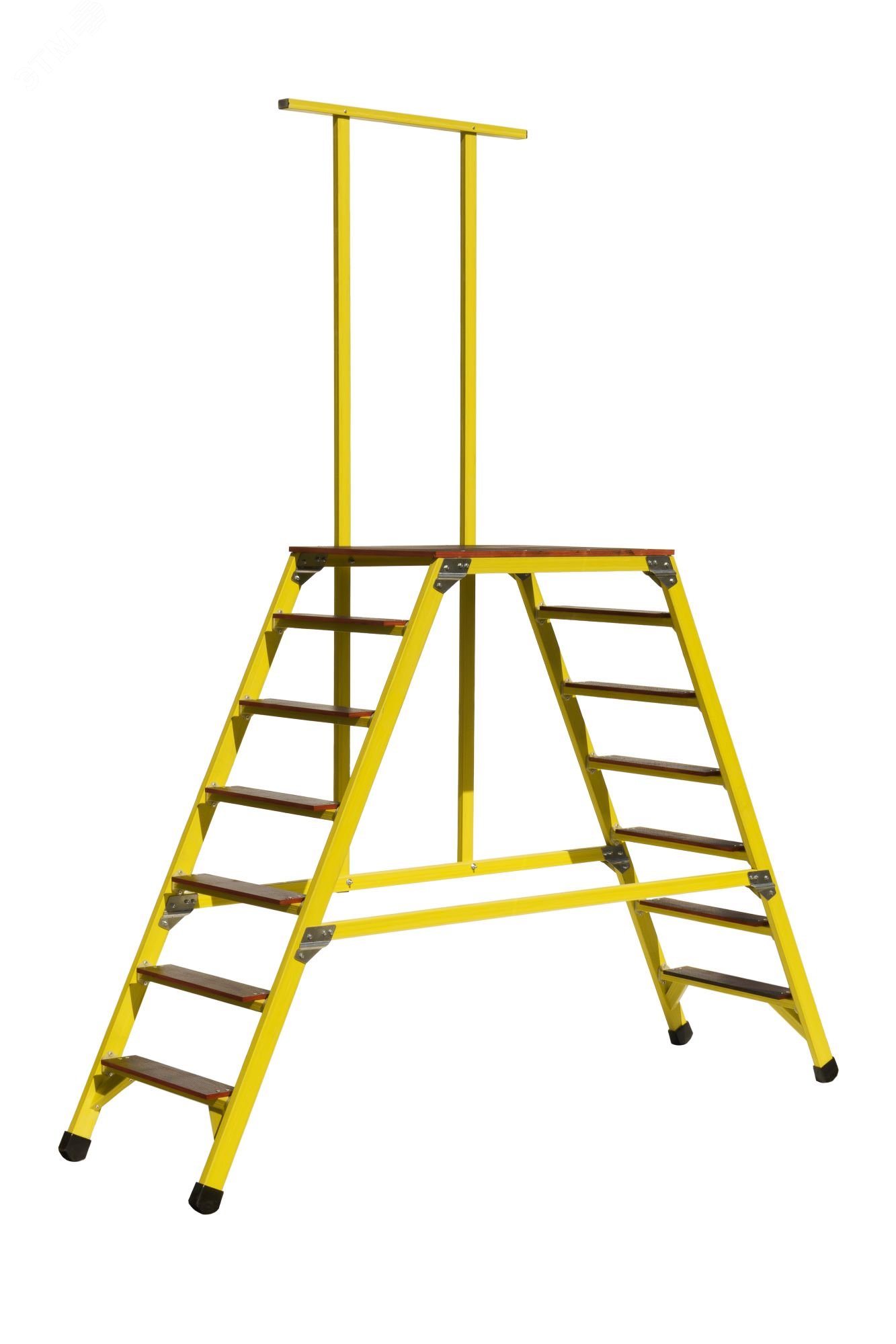 Изображение товара Стремянка-подмость стеклопластиковая с симметричной опорой с поручнем (шт)