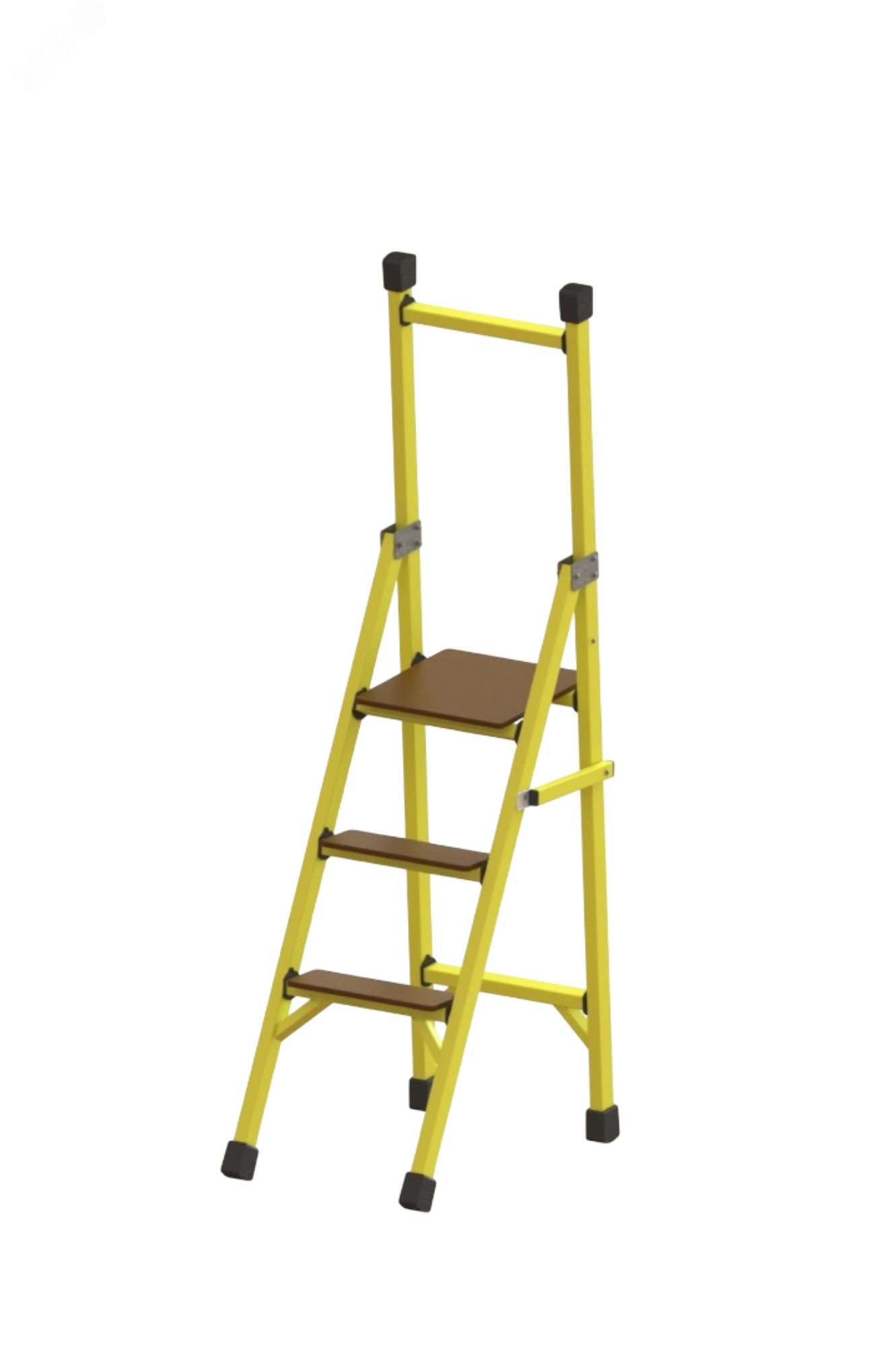 Изображение товара Стремянка диэлектрическая стеклопластиковая Телеком с широкими ступенями