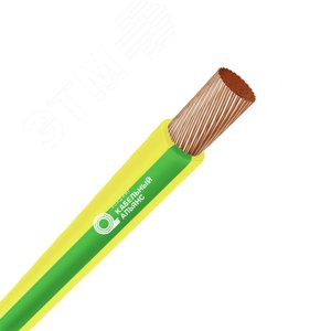 Провод силовой ПуГВнг(А)-LS 1х1(PE) 450/750В желто-зеленый