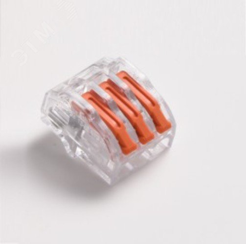 Изображение товара Клемма монтажная СМК, универсальная c зажимом 3x0.2 - 4 мм2, (222-413), OBO (шт)