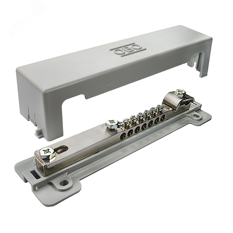 Изображение товара Шина уравнивания потенциалов 1809 OBO Bettermann, серый, для молниезащиты