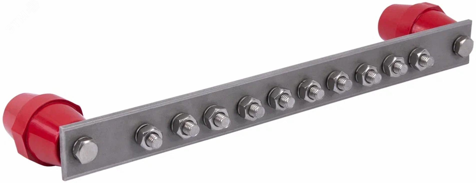 Изображение товара Шина уравнивания потенциалов 10xM10 5х40 мм нержавеющая сталь V2A