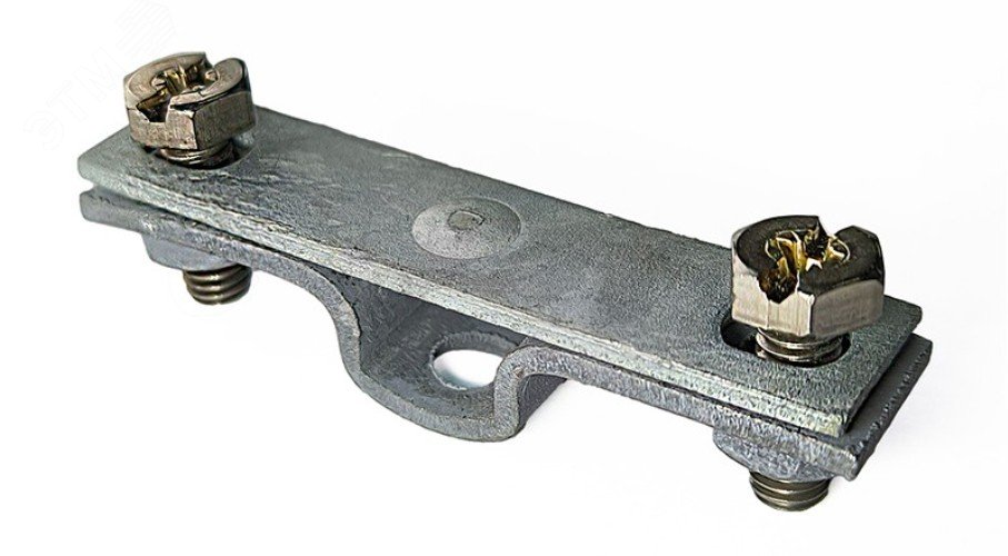 Изображение товара Держатель полосы для крепления плоского проводника металлический с цинковым покрытием