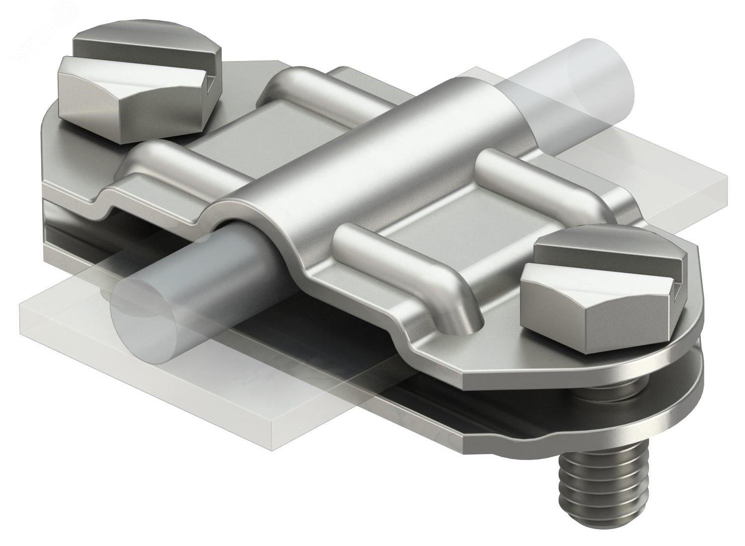 Изображение товара Соединитель OBO Bettermann 233 VA Продольный из нержавеющей стали 70 мм