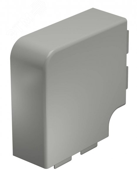 Крышка плоского угла кабельного канала WDK 60x130 мм (ПВХ, серый) WDK HF60130GR OBO Bettermann - превью 2