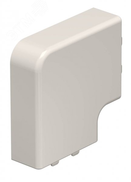 Крышка плоского угла кабельного канала WDK 20x50 мм (ПВХ, кремовый) WDK HF20050CW OBO Bettermann - превью 2