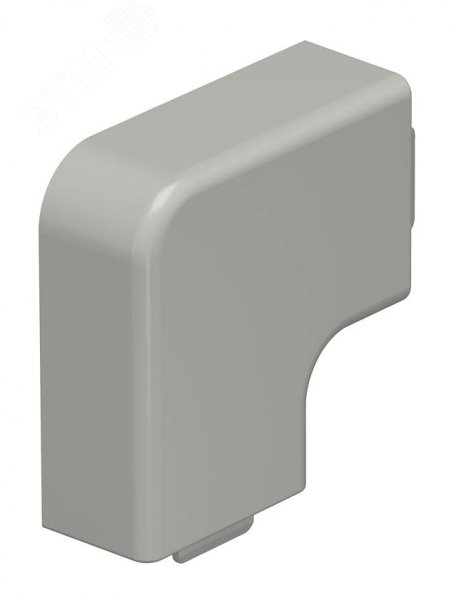 Крышка плоского угла кабельного канала WDK 15x30 мм (ПВХ, серый) WDK HF15030GR OBO Bettermann - превью 2