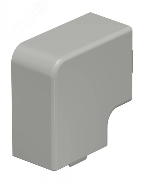 Крышка плоского угла кабельного канала WDK 30x45 мм (ПВХ, серый) WDK HF30045GR OBO Bettermann - превью 2