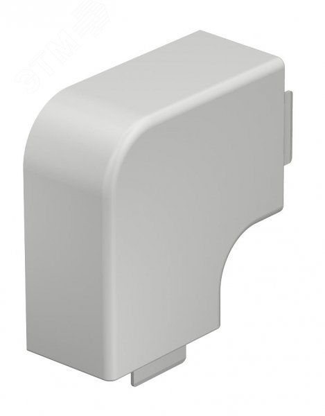 Крышка плоского угла кабельного канала WDKH 40x60 мм (ABS-пластик, светло-серый) WDKH-F40060LGR OBO Bettermann - превью 2