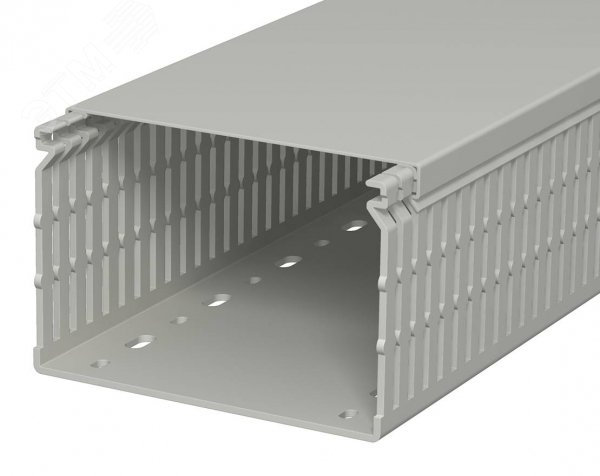 Изображение товара Распределительный кабельный канал LK4 N 80x120x2000 мм из ПВХ серый с крышкой