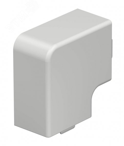 Крышка плоского угла кабельного канала WDK 30x45 мм (ПВХ, светло-серый) WDK HF30045LGR OBO Bettermann - превью 2