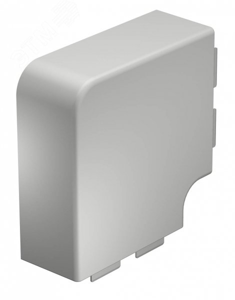 Крышка плоского угла кабельного канала WDK 60x130 мм (ПВХ, светло-серый) WDK HF60130LGR OBO Bettermann - превью 2