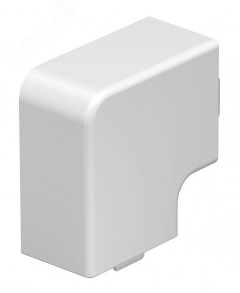 Крышка плоского угла кабельного канала WDK 30x45 мм (ПВХ, белый) WDK HF30045RW OBO Bettermann - превью 2