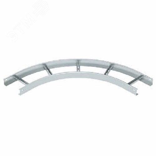Изображение товара Угловая секция для лестничного лотка 60х200 мм R=500 мм металлическая
