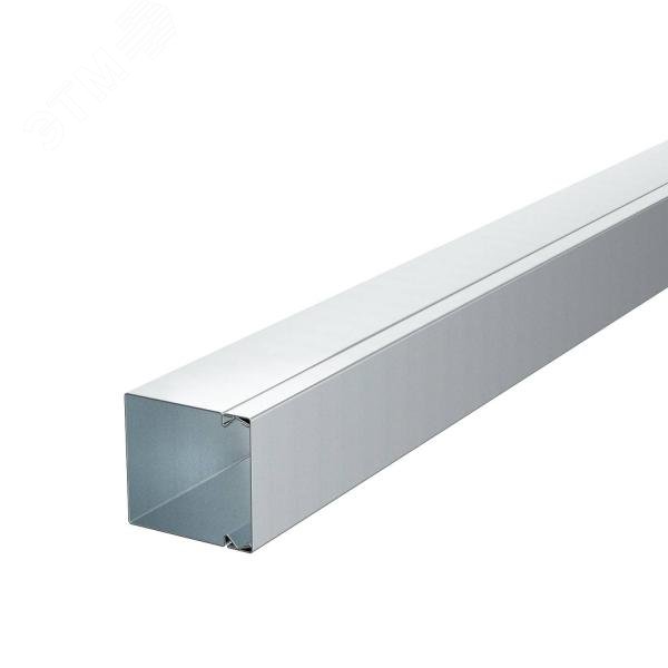 Изображение товара Металлический кабельный канал LKM 60x60x2000 мм из стали с перфорацией