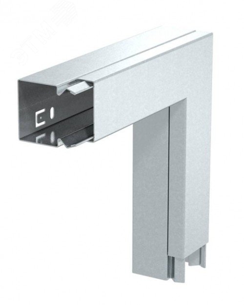 Изображение товара Угол плоский с крышкой кабель-канала 40x40 мм оцинковка Германия