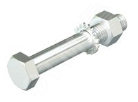 Изображение товара Комплект Болт+Шайба+Гайка M12x100 из нержавеющей стали