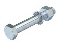 Изображение товара Комплект Болт+Шайба+Гайка M12x100 из стали КНР