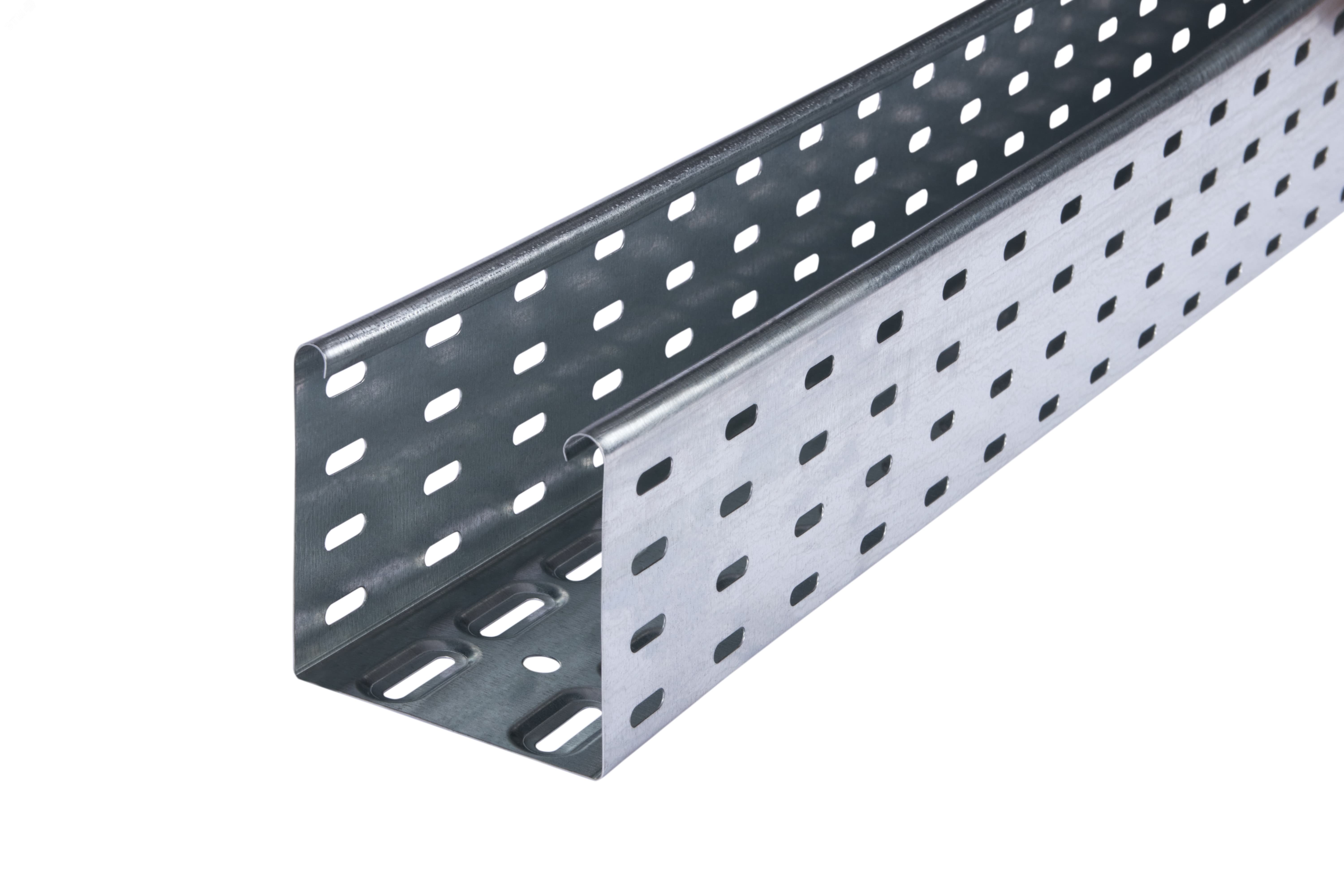 Изображение товара Лоток кабельный перфорированный LKS 110 FS RU 110x100x3000 мм сталь оцинкован