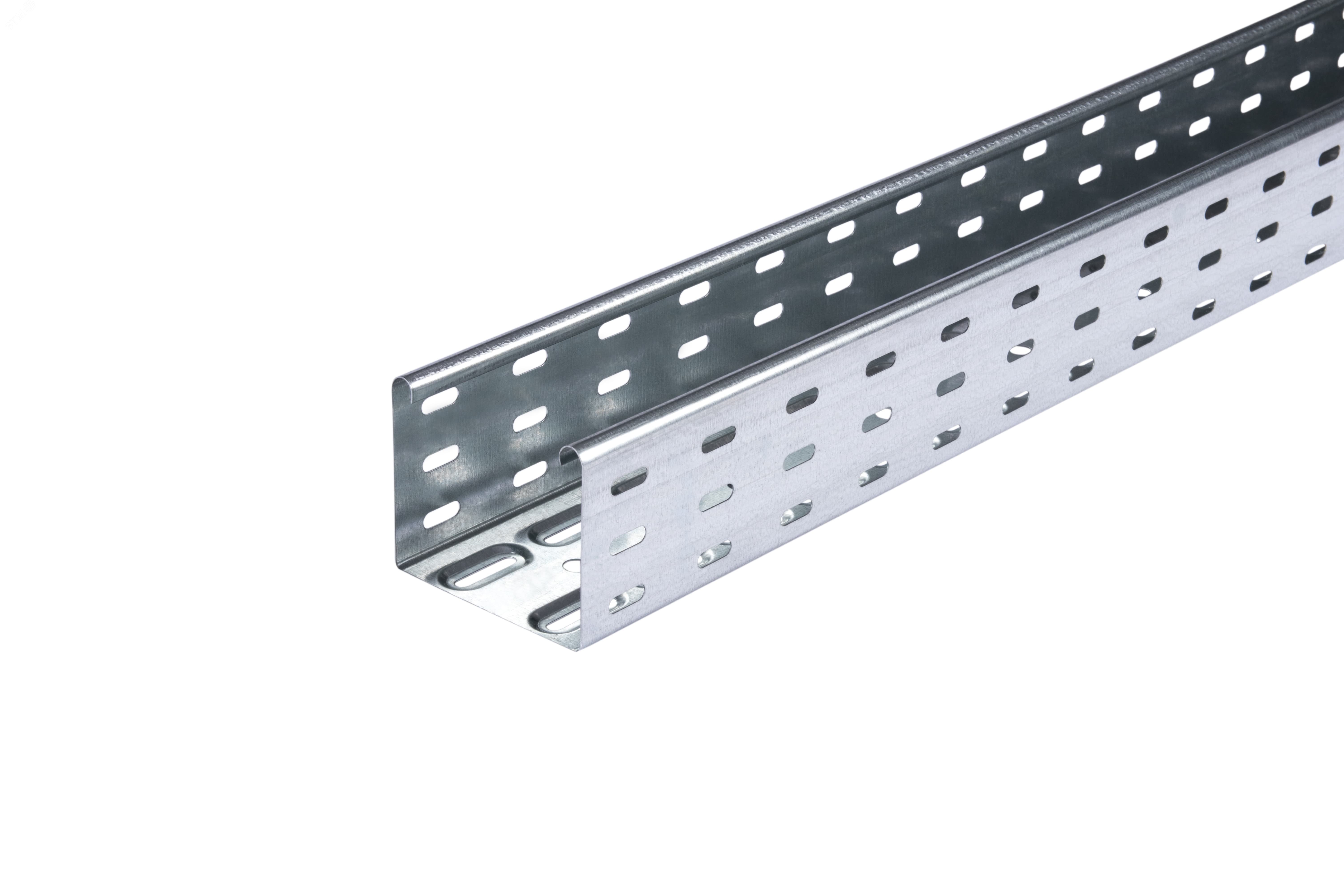 Изображение товара Лоток листовой кабельный LKS 810 FT RU 85x100x3000 мм перфорированный сталь горячее оцинкование