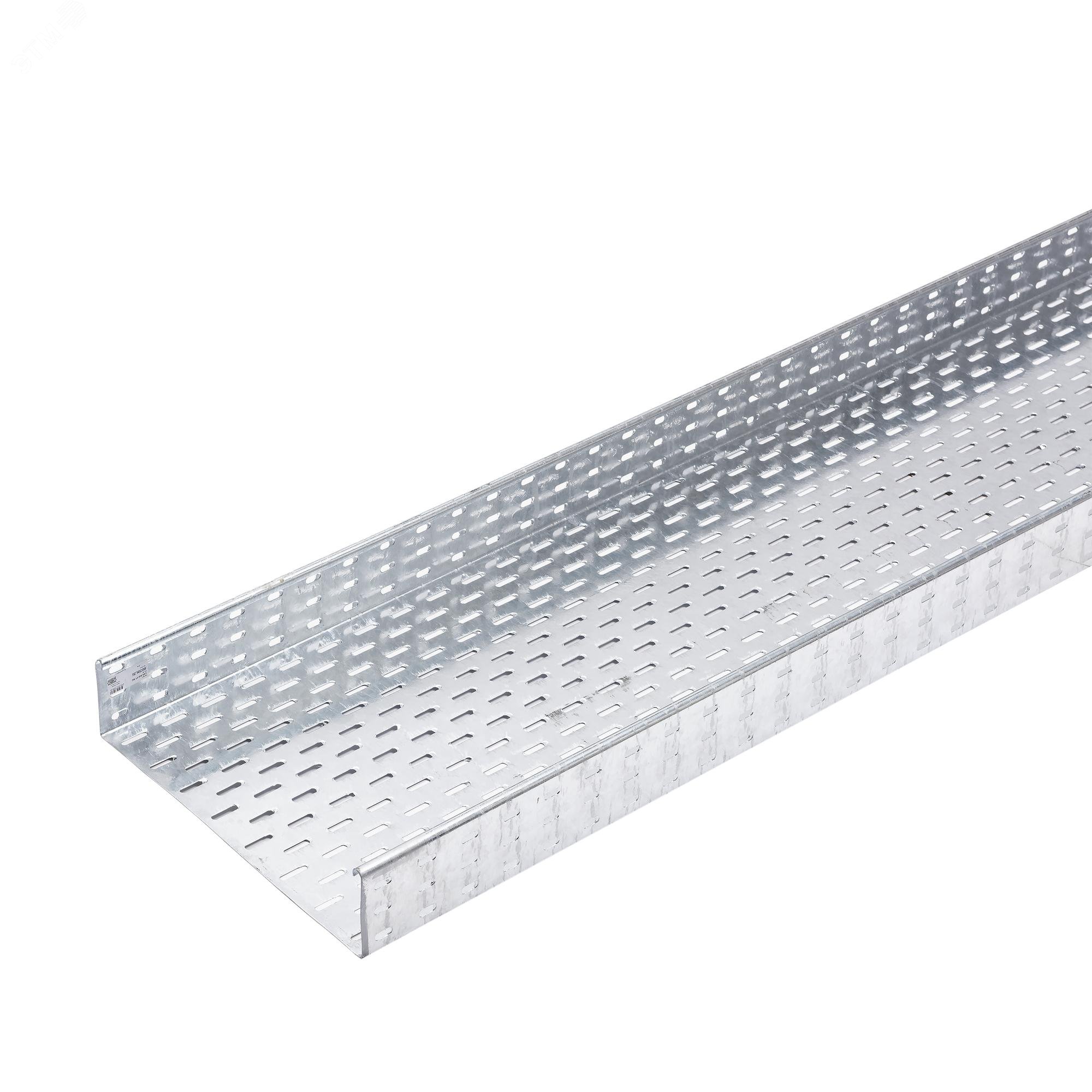 Изображение товара Лоток листовой кабельный OBO Bettermann 85х400х3000 мм перфорированный стальной