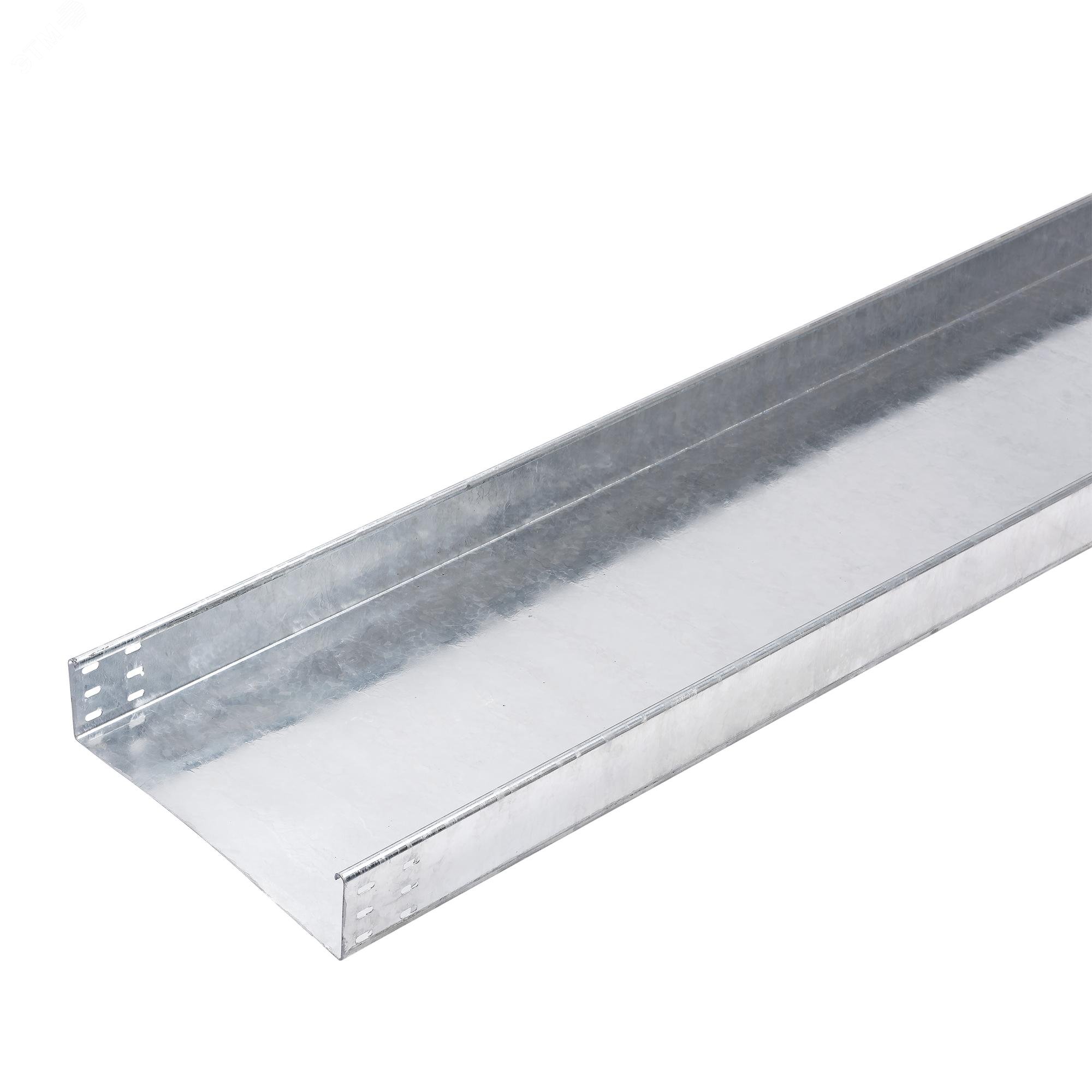 Изображение товара Лоток листовой кабельный LKSU 840 FT RU, 85х400х3000 мм, S=0,9 мм, неперфорированный, сталь, горячее оцинкование (М)