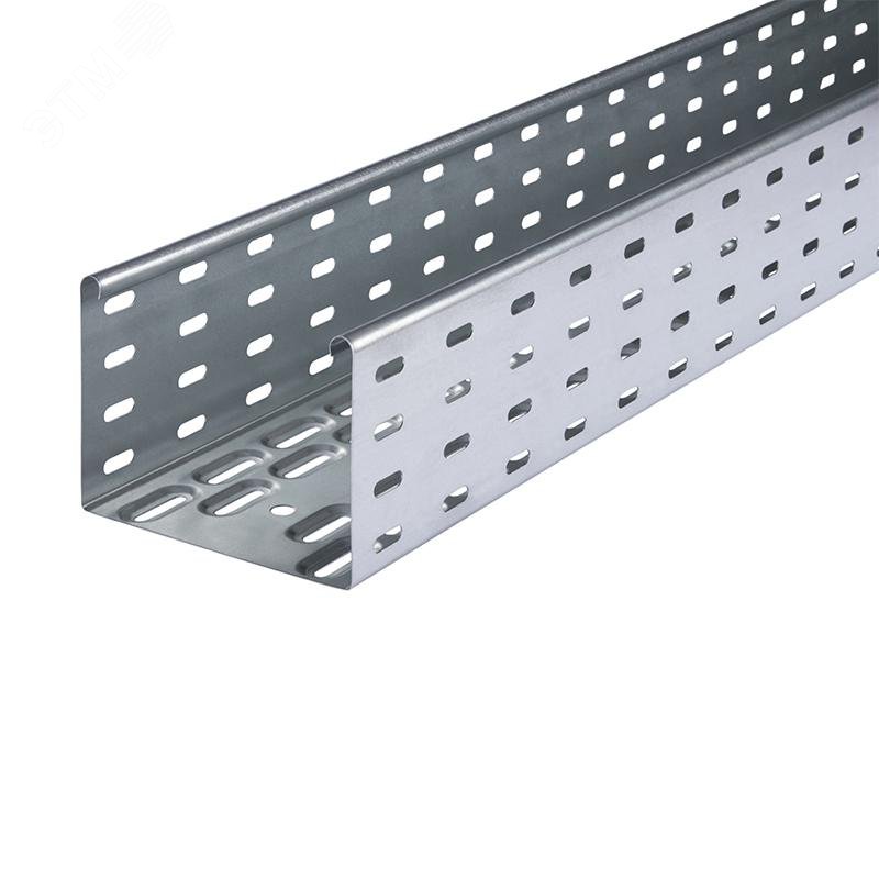 Изображение товара Лоток листовой кабельный LKS 115 FT RU, 110х150х3000 мм, S=0,7 мм, перфорированный, сталь, горячее оцинкование (М)