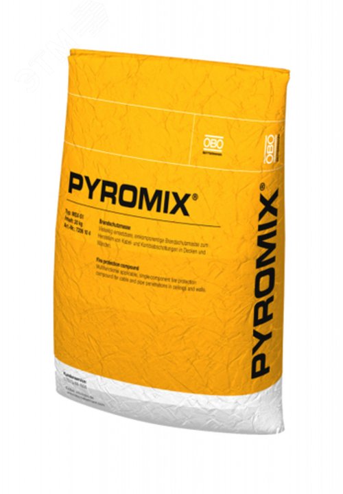 Изображение товара Огнестойрый раствор для кабельных проходов 20 кг для монолитных стен и перекрытий