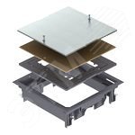 Изображение товара Ревизионный лючок ZES4-2 U (полиамид,серый) (шт)