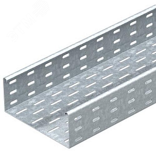 Изображение товара Кабельный листовой лоток перфорированный 85x200x3000. Тип: MKS 820 FT горячий цинк (м)