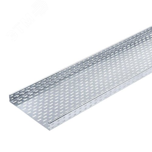 Изображение товара Лоток листовой кабельный LKS 640 FT RU, 60х400х3000 мм, S=0,9 мм, перфорированный, сталь, горячее оцинкование (М)