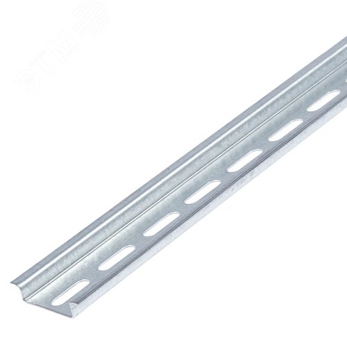 Изображение товара DIN-рейка оцинкованная OBO Bettermann предназначена для установки и крепления на направляющих электрических аппаратов и других устройств. (шт)