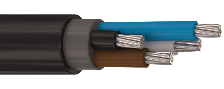 Кабель силовой АВВГнг(А)-LS 3х16ок(N)-0,66ТРТС