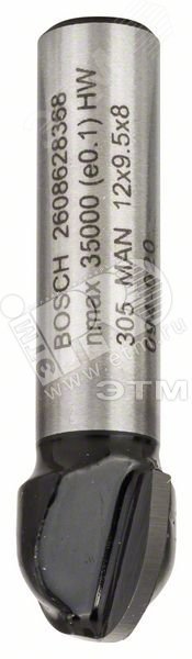 Изображение товара Фреза галтельная BOSCH 6/9.5/8мм для фрезеровки