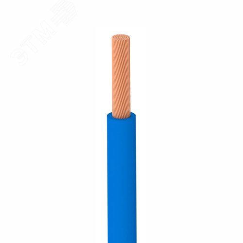 Провод силовой ПУГВ 1х6голубой ТРТС - фото 3