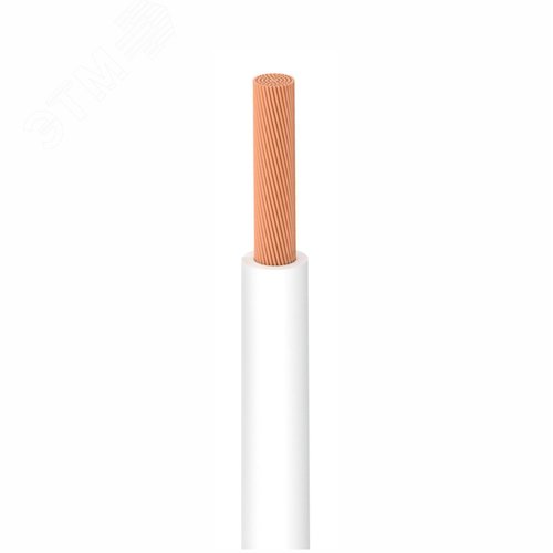 Провод силовой ПуГВ нг(А)  LS 1,5 белый ТРТС - фото 3