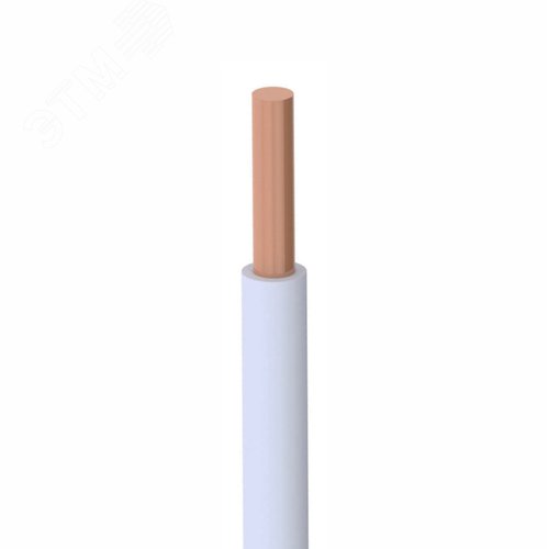 Провод силовой ПУВ 1х6белый ТРТС - фото 3