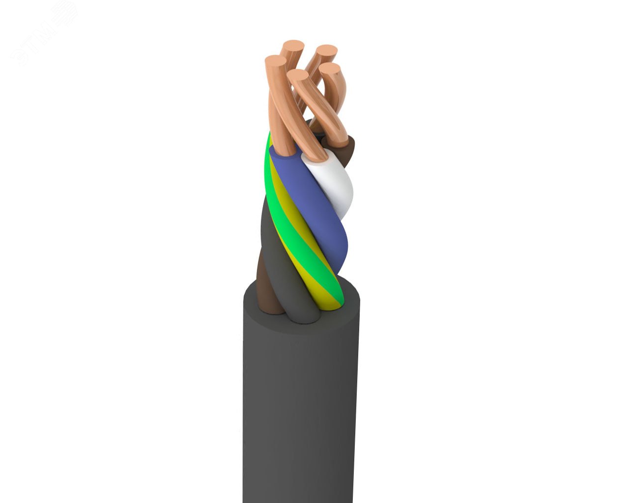 Изображение товара Кабель силовой ППГнг(А)-HF 5х1,5-0,66 100м бухта (м)