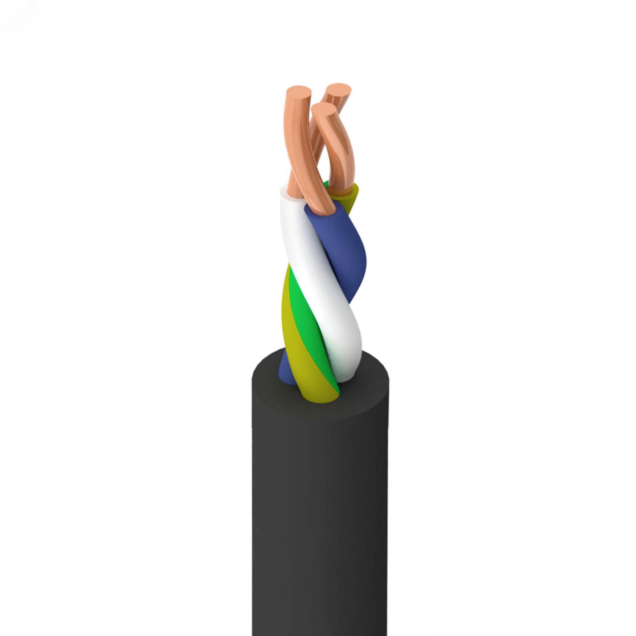 Изображение товара Кабель силовой ВВГнг(А)LS 3х1.5-0.660 белое запаянное исполнение