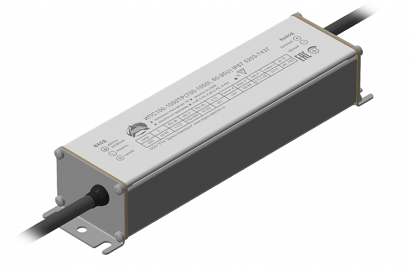 Драйвер светодиодный ИПС100-1050ТР(700-1050I, 60-95U) IP67 5203