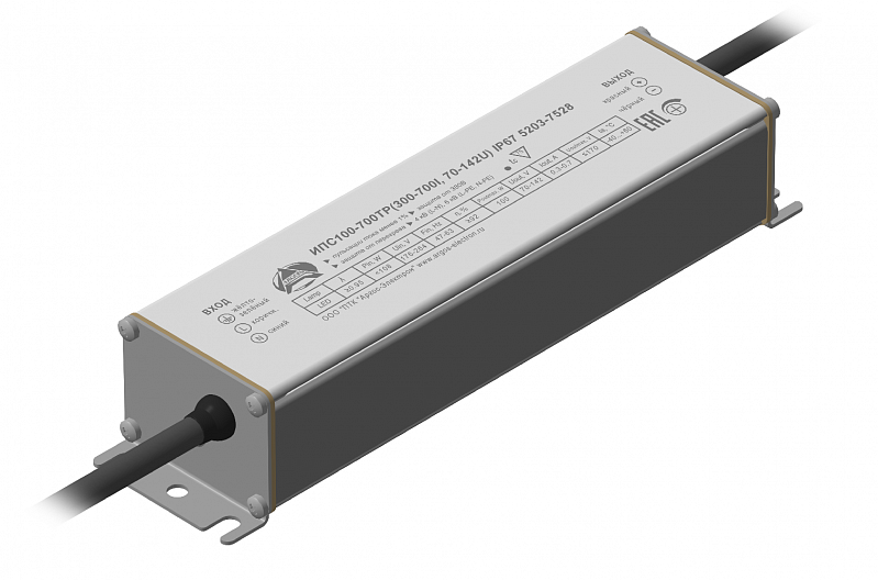 Драйвер светодиодный ИПС100-700ТР(300-700I, 70-142U) IP67 5203