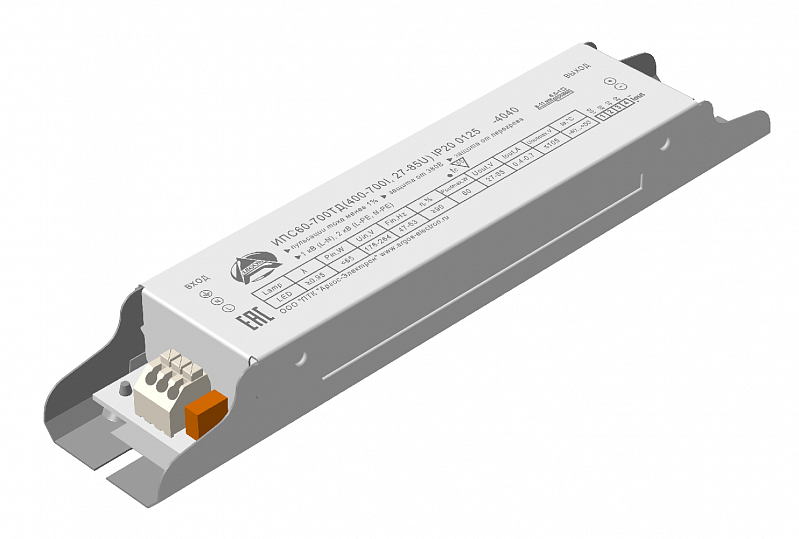 Драйвер светодиодный ИПС60-700ТД(400-700I, 27-85U) IP20 0125