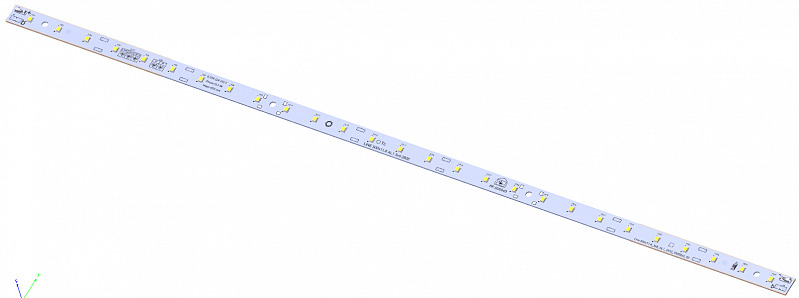 Модуль светодиодный LINE 500x11.6 AL1 3x9 Refond 2835 CRI80 4000K SMD2x2