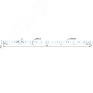 Модуль светодиодный LINE 500x11.6 AL1 3x8 Refond 2835 CRI80 5000K - фото 2