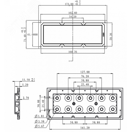 Оптика вторичная DK-173-12H1-30deg (2x6-Dk 30deg) с уплотнителем - фото 2