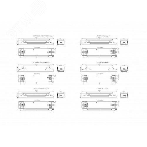 Драйвер светодиодный ИПС60-700ТД(400-700I, 27-85U) IP20 0125 - фото 3