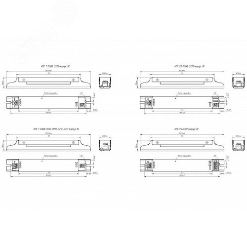 Драйвер светодиодный ИПС25-350ТД(240-390I) IP20 0200 - фото 3